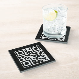 素晴らしい日のQRコードを持っている ガラスコースター