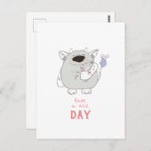 素晴らしい日を過おもしろいごす ポストカード (正面/裏面)