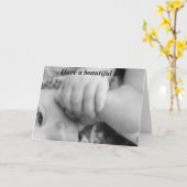 素晴らしい日を過ごせ、ベビー カード (黄色い花)