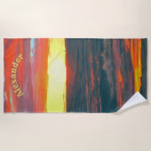 素晴らしい日1490 ビーチタオル (正面)