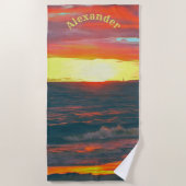 素晴らしい日1490 ビーチタオル (正面)