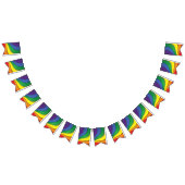 素晴らしい明るい虹の渦 バンティングフラッグ (全)