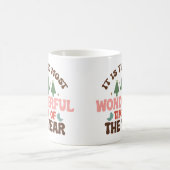 素晴らしい時間レトログルービークリスマスホリデー コーヒーマグカップ (中央)