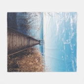 素晴らしい景色 フリースブランケット (正面(横))