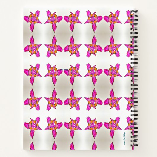 素晴らしい暗い赤紫色ノート ノートブック (裏面)