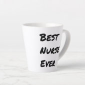 素晴らしい最高のナースエバー カフェラテマグ (右アングル)