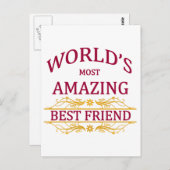 素晴らしい最高の友人 ポストカード (正面/裏面)