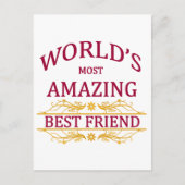 素晴らしい最高の友人 ポストカード (正面)