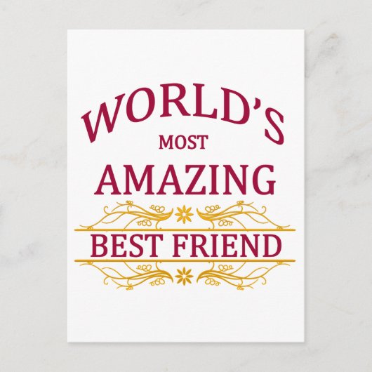 素晴らしい最高の友人 ポストカード (正面)
