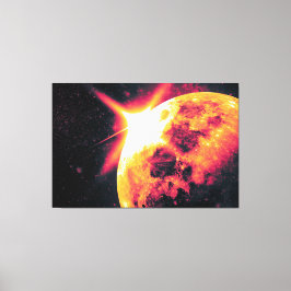 素晴らしい月ユニークの写真 キャンバスプリント