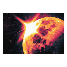 素晴らしい月ユニークの写真 フォトプリント           