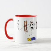 素晴らしい朝食、ベーコンおよびすべて マグカップ (左)