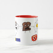 素晴らしい朝食、ベーコンおよびすべて マグカップ (中央)