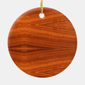 素晴らしい木製の穀物のチークのマホガニーのベニヤ セラミックオーナメント (裏面)