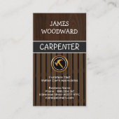 素晴らしい木製の穀物の終了する製材大工仕事 名刺 (正面)