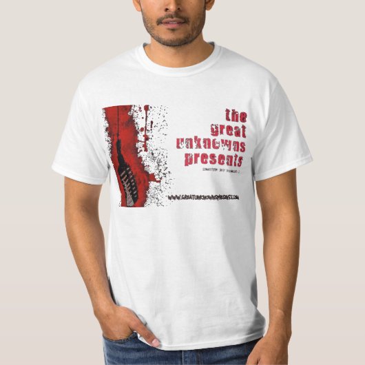 素晴らしい未知数は白を逆にしました Tシャツ (正面)