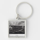 素晴らしい条約の眺めは草原DUで握りました キーホルダー (正面)