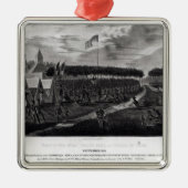 素晴らしい条約の眺めは草原DUで握りました メタルオーナメント (正面)