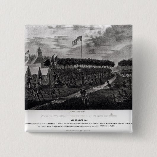 素晴らしい条約の眺めは草原DUで握りました 缶バッジ (正面)