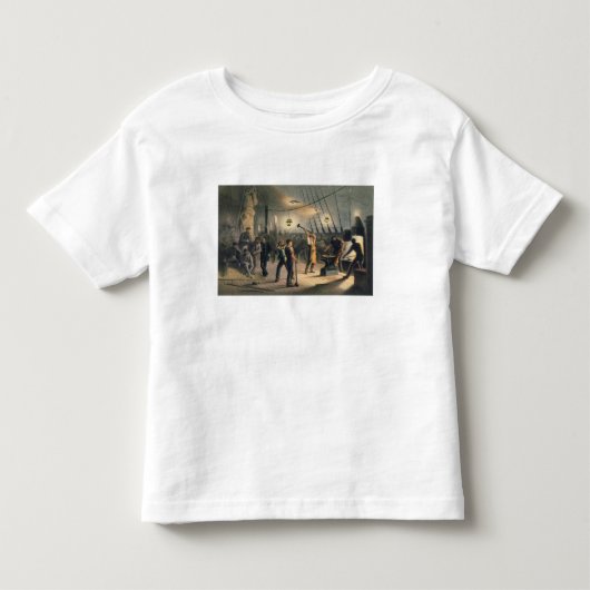 素晴らしい東のデッキ、Aの夜の炉 トドラーTシャツ (正面)