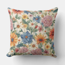 素晴らしい柔らかい夏の庭の花 アウトドアクッション