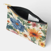 素晴らしい柔らかい夏の庭の花 アクセサリーポーチ (見開き)