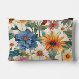 素晴らしい柔らかい夏の庭の花 アクセサリーポーチ