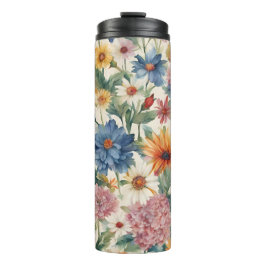 素晴らしい柔らかい夏の庭の花 タンブラー