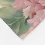 素晴らしい柔らかい夏の庭の花 フリースブランケット (角)