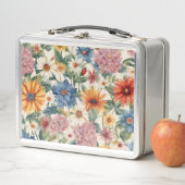 素晴らしい柔らかい夏の庭の花 メタルランチボックス (インサイチュ)