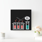 素晴らしい棚 スクエア壁時計 (ホーム)