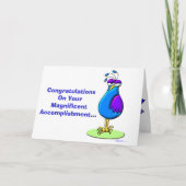 素晴らしい業績を上げておめでとう カード (正面)