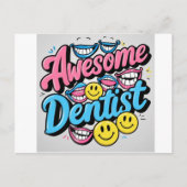 素晴らしい歯医者さん、ありがとう、スマイルギフト ポストカード (正面)