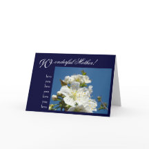 素晴らしい母のカードありがとう母はあなたを愛している