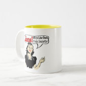 素晴らしい母の日のギフト ツートーンマグカップ (正面左)