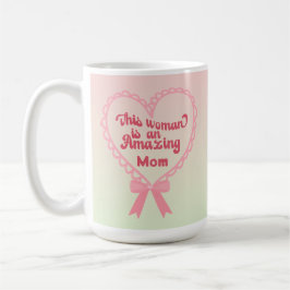 素晴らしい母ナナマママザーズデイピンク コーヒーマグカップ