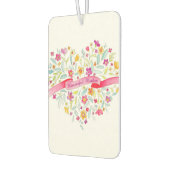 素晴らしい母フローラハートカスタムフレッシュ カーエアーフレッシュナー (左)