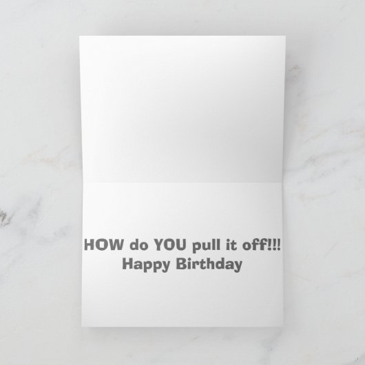 素晴らしい毎日を楽しむツイン・プールオフ(誕生日) カード (内部)