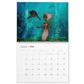 素晴らしい水中世界 カレンダー (1月 2026)