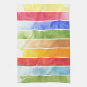 素晴らしい水彩画の背景-水彩画のペンキ5 キッチンタオル (縦)