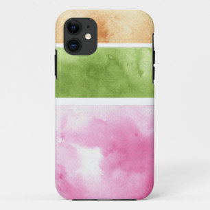 素晴らしい水彩画の背景-水彩画のペンキ6 iPhone 11 ケース