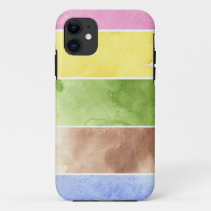 素晴らしい水彩画の背景-水彩画のペンキ iPhone 11 ケース