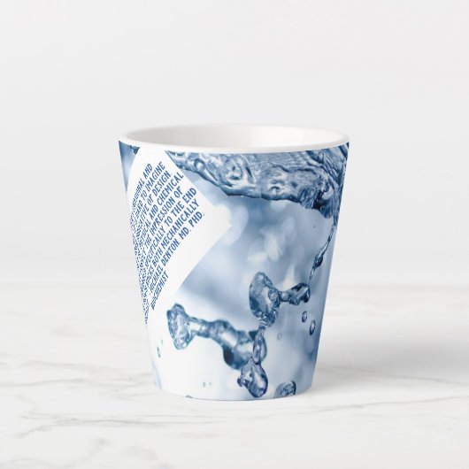 素晴らしい水科学者の引用 カフェラテマグ (正面)