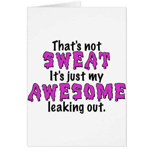 素晴らしい汗 (正面)