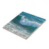 素晴らしい波の海海岸の航海のな海の自然 タイル (側面)