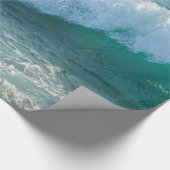 素晴らしい波の海海岸の航海のな海の自然 ラッピングペーパー (角)