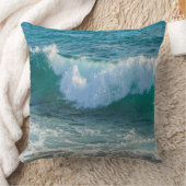 素晴らしい波の海海岸の航海のな海 クッション (ブランケット)