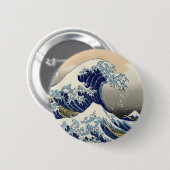 素晴らしい波ボタン 缶バッジ (正面&裏面)