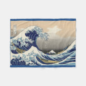 素晴らしい波毛布 フリースブランケット (正面(横))