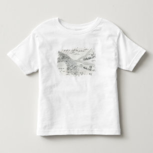 素晴らしい洪水の中国のな地図 トドラーTシャツ